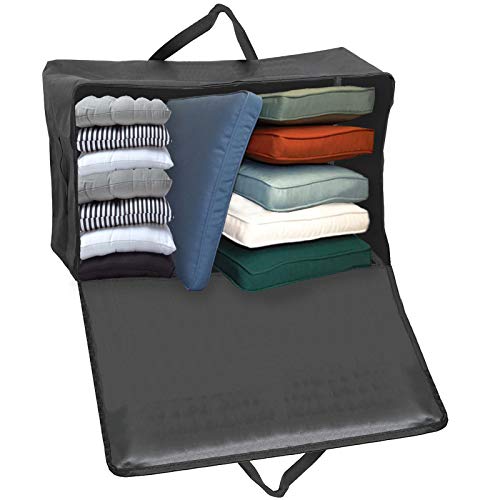 Extra Large Canvas Fabric Garden Patio Furniture Chair Cushion Storage Bag