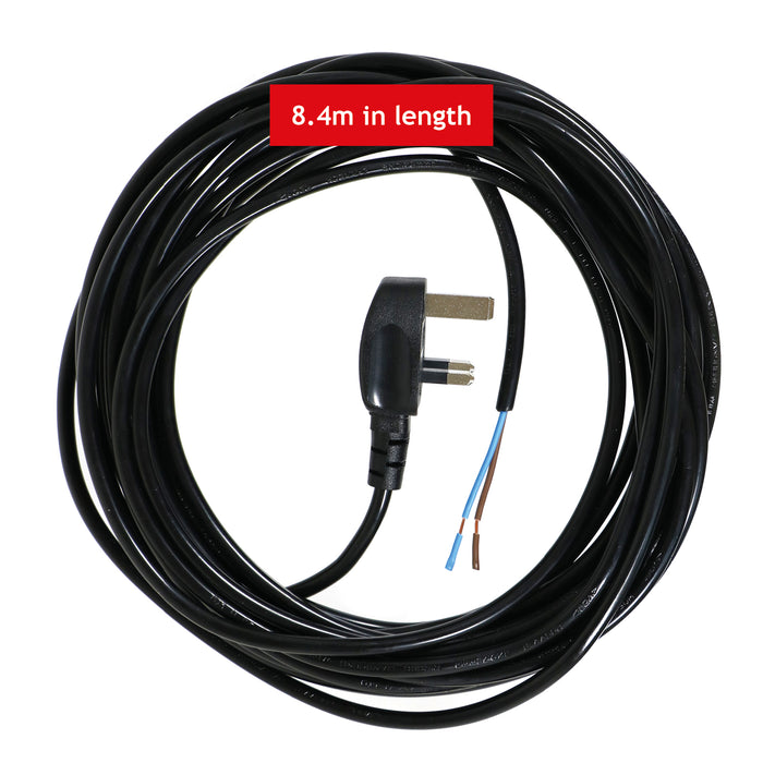 Power Cable for Jigsaw Mains Power Lead (UK Plug, Black, 8.4m)