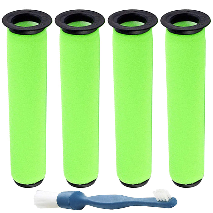 Washable Filters for GTECH AIRRAM MK2 K9 Cordless Vacuum Cleaner (Pack of 4 + Brush)