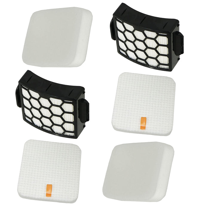 Filters for SHARK NV602 NV602UKT Lift-Away NV702 NV702UK Duoclean Vacuum Filter (2 of Each)