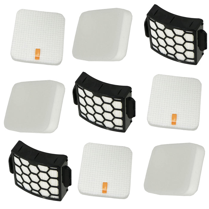 Filters for SHARK NV602 NV602UKT Lift-Away NV702 NV702UK Duoclean Vacuum Filter (3 of Each)