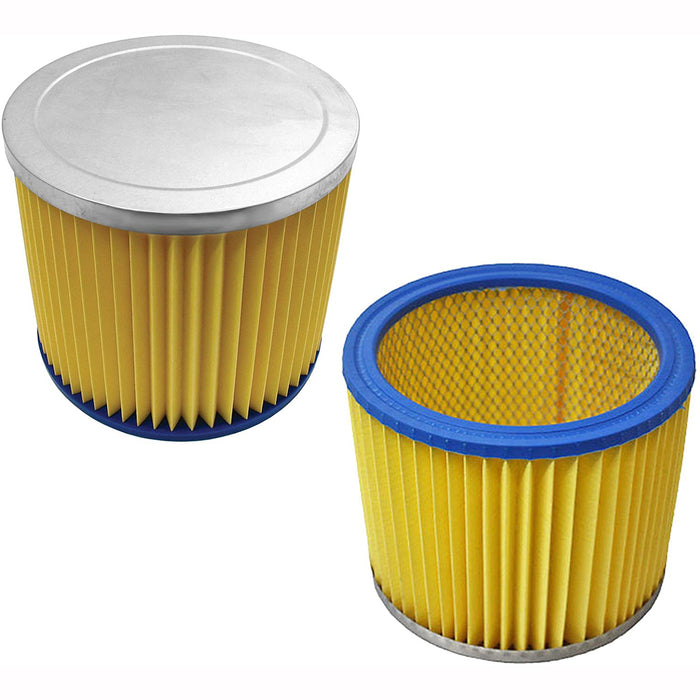 Filter Cartridges x 2 compatible with WICKES Wet & Dry Vacuum Cleaners