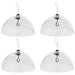 Squirrel Baffle Dome Adjustable Hook Bird Feeder Hanging Guard (Pack of 4)