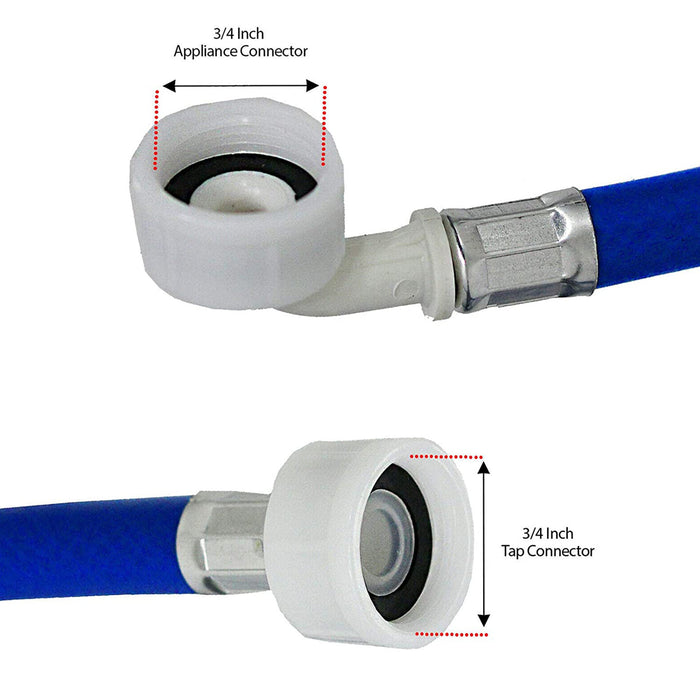 Water Fill Pipe & Drain Hose Extension Kit for Lamona Washing Machine Dishwasher (2.5m, 18mm / 22mm)