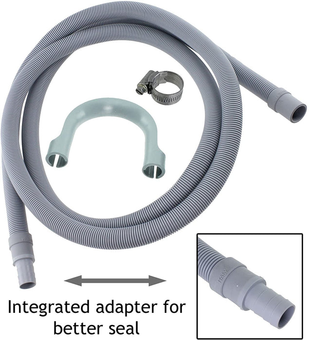 Fill Hose + Drain Hose Extension Set for HOTPOINT, ARISTON, INDESIT Washing Machine & Dishwasher 2.5m + 5m