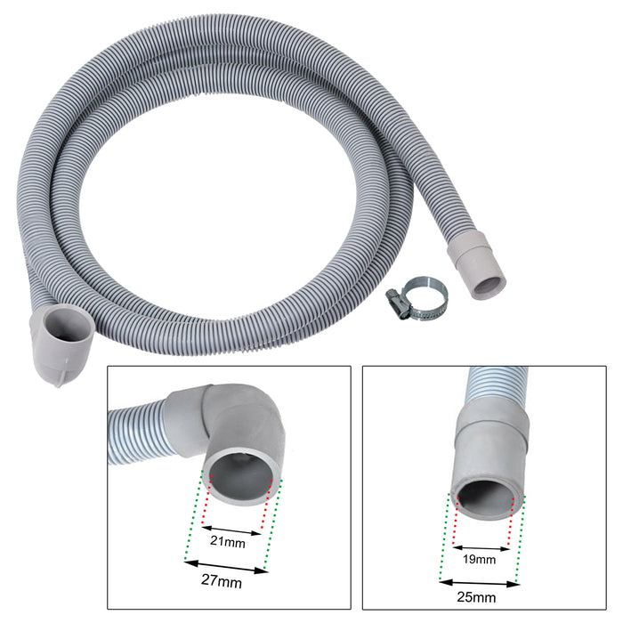 Fill Hose + Drain Hose Extension Set for BEKO BLOMBERG Washing Machine & Dishwasher 5m + 5m