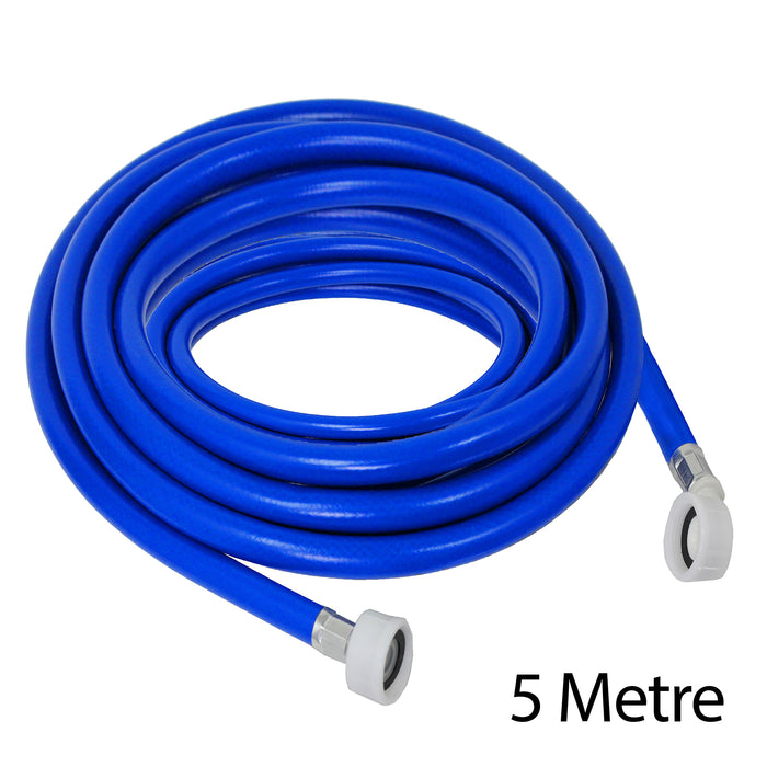 Fill Hose + Drain Hose Extension Set for RUSSELL HOBBS SAMSUNG SANDSTROM Washing Machine & Dishwasher 5m + 5m (+ PTFE Tape)