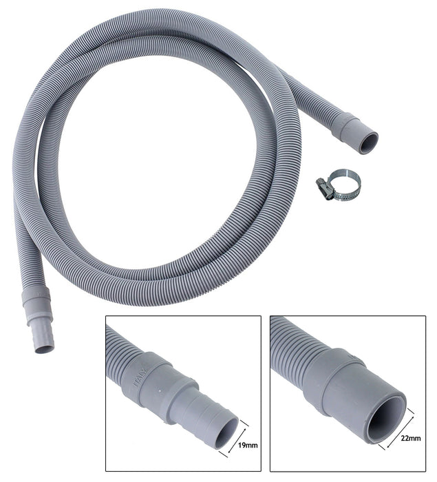 Fill Hose + Drain Hose Extension + PTFE Tape Set Universal Washing Machine & Dishwasher 5m + 5m