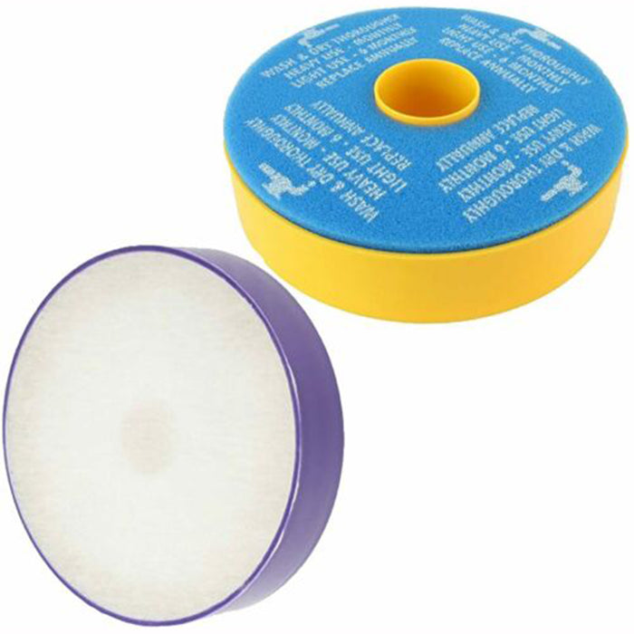 Filters Set + Brushroll Bar + Drive Belt Kit for Dyson DC07 Vacuum Non Clutch Allergy Washable Pre & Post Motor HEPA Filter