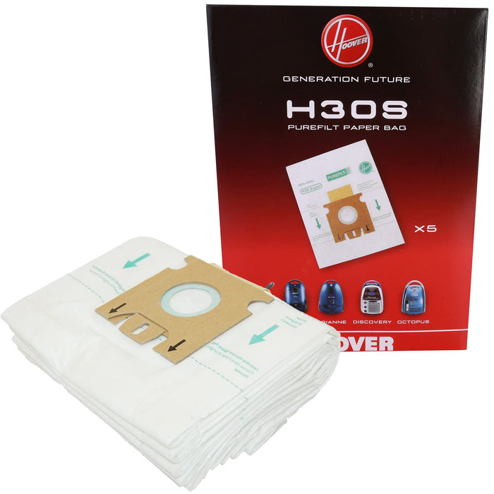 HOOVER Vacuum Cleaner H30S TELIOS ARIANNE SENSORY DISCOVERY OCTOPUS Dust Bag Genuine  09178278 (Pack of 3) + 15 Fresheners