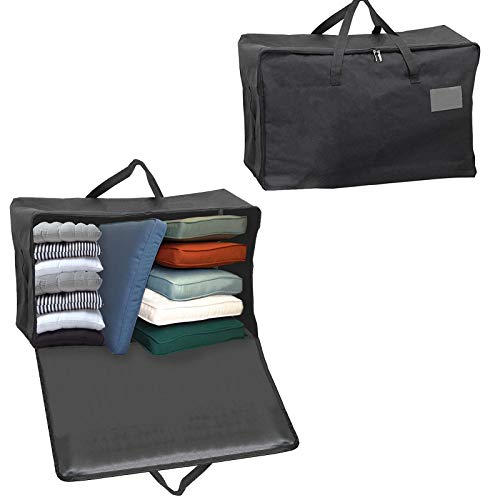 Extra Large Canvas Garden Patio Furniture Chair Cushion Storage Bag