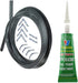 Door Seal + Silicone Glue for BUSH Oven Cooker 3m Cut to Size (3 & 4 sided, Rounded + 90º Clips)