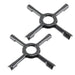Gas Hob Ceramic Pan Support Moka Trivet Stand (Medium 150mm, Pack of 2)