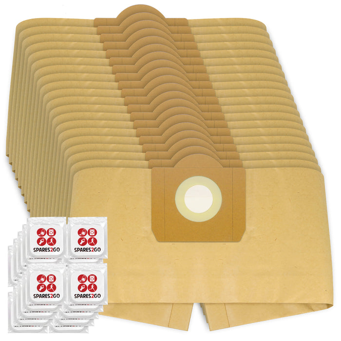 Vacuum Cleaner Dust Bags for Earlex 1100 Wet & Dry Combo, WD1000 Combivac, WD1200P Powervac (Pack of 20 + Freshener Tabs)