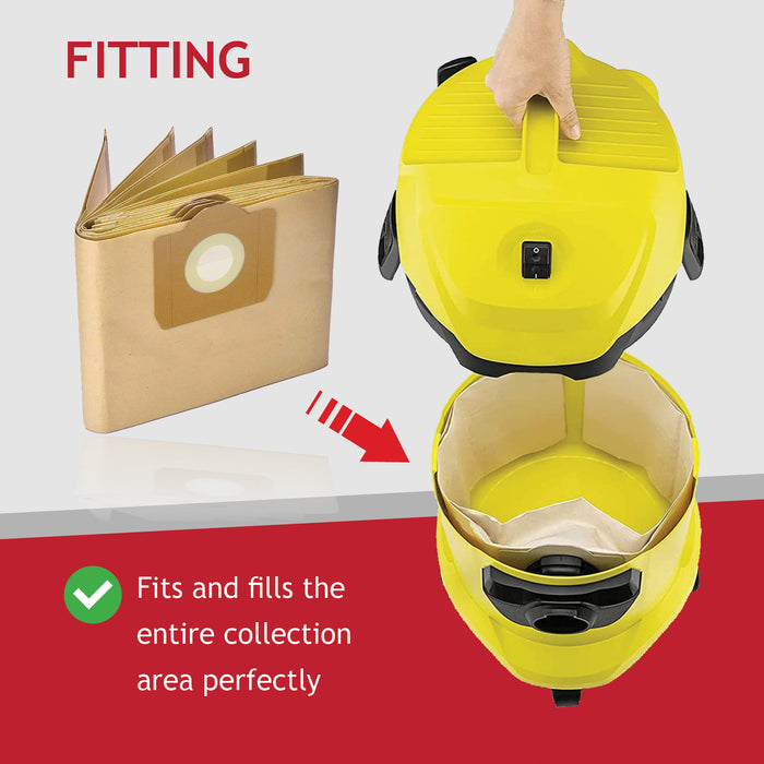 Vacuum Cleaner Dust Bags compatible with Electrolux Janitor Z1516, Professional: Z716, Z720