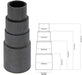 Power Tool Sander Dust Extractor Hose Adaptor Compatible with Bosch Vacuum Cleaners 26mm 32mm 35mm 38mm