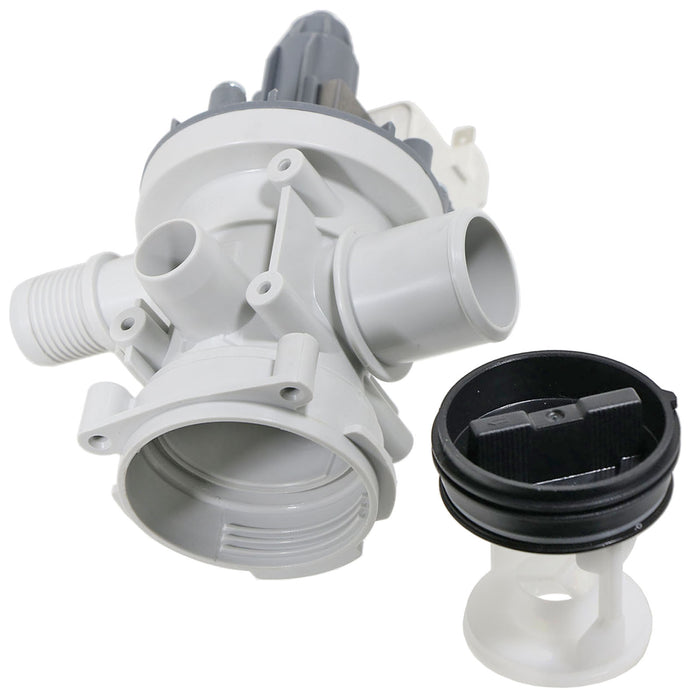 Drain Pump + Filter compatible with WHITE KNIGHT Washing Machine WM105M WM105MA