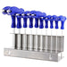 T Handle Imperial SAE + Metric Hex Allen Key CR-V Screwdriver Set + Stand