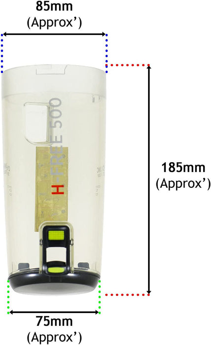 Hoover H-Free 500 Dirt Bin Cyclonic Broom Vacuum Cleaner Dust Container 48029721