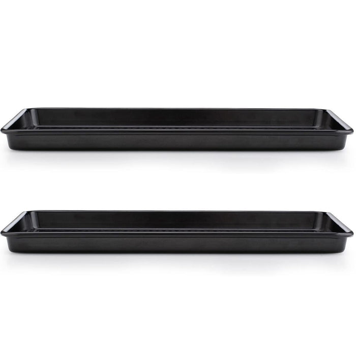 UNIVERSAL Carbon Steel Oven Tray Non Stick Baking Roasting Tin (39cm x 26.5cm) Pack of 2