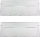 Plastic Drawer Flap Front Handle for Indesit  Fridge Freezer Pack of 2