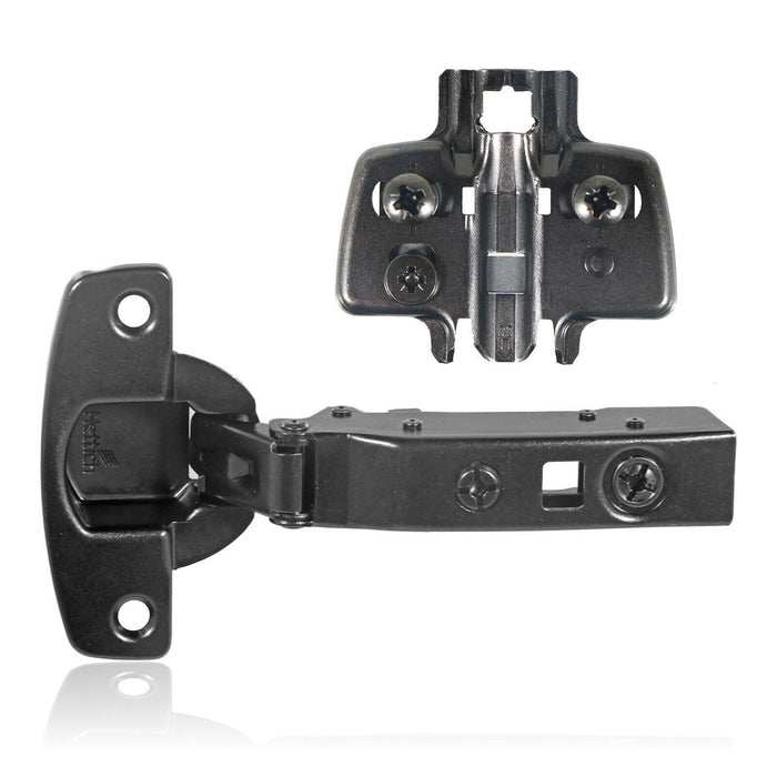HETTICH Hinge Sensys 110 Non Self-Closing 52mm Obsidian Black + 5mm Mount Plate