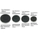 Non Universal Oven Cooker Hob Gas Burner Crown & Flame Cap Kit for CREDA INDESIT - Small, 2 Medium & Large, 55mm - 100mm