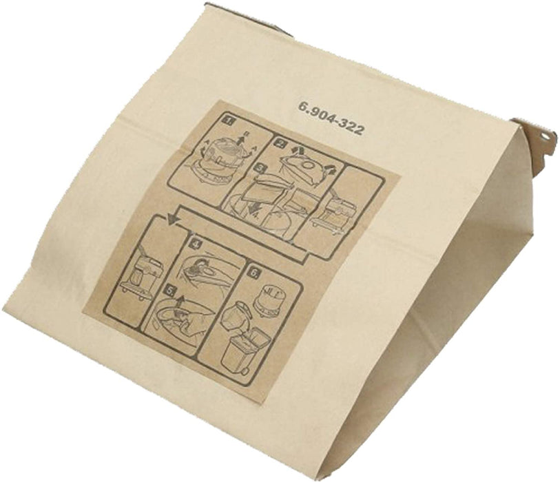 Karcher Vacuum Cleaner Paper Filter Dust Bags (Pack of 5) 6.904-322.0 69043220