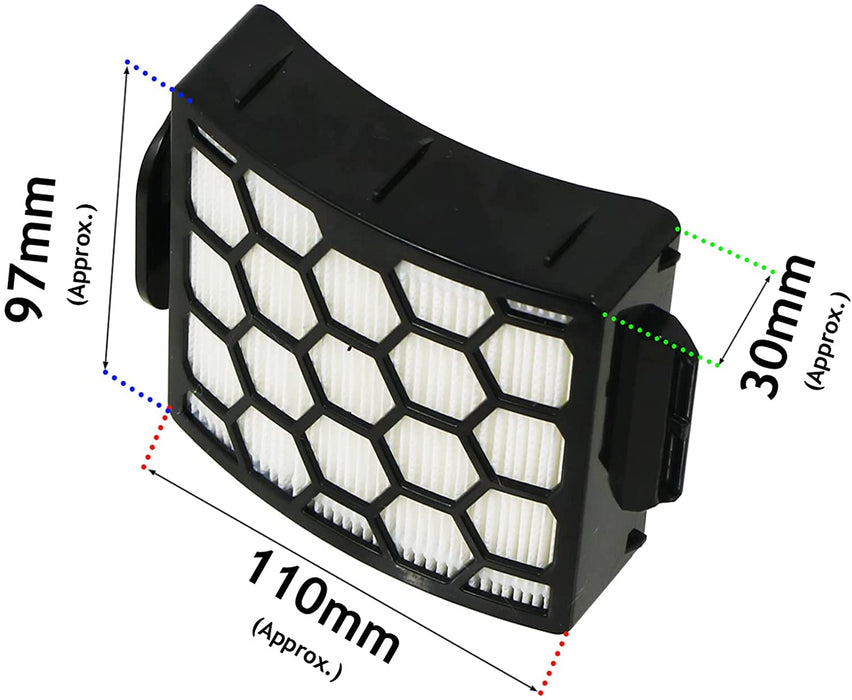 Filters for SHARK NV602 NV602UKT Lift-Away NV702 NV702UK Duoclean Vacuum Filter (3 of Each)