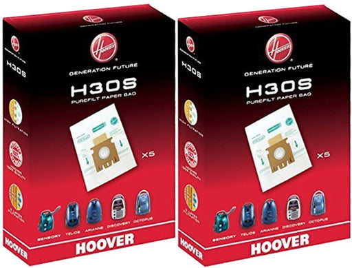 HOOVER Vacuum Cleaner H30S TELIOS ARIANNE SENSORY DISCOVERY OCTOPUS Dust Bag Genuine  09178278 (Pack of 2)