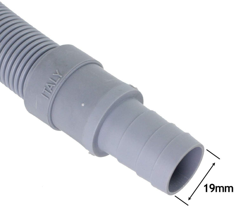 Drain Hose Extension Pipe Kit for Indesit Washing Machine Dishwasher (2.5m, 19mm / 22mm)
