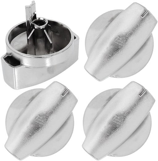 BELLING Hob Hotplate Knob Switch Chrome Silver Countryrange 444445 1000 (Pack of 4)