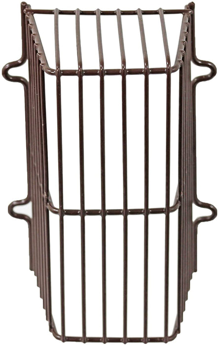 Universal Plastic Coated CCTV Camera Guard / Security Light Cage (Brown)