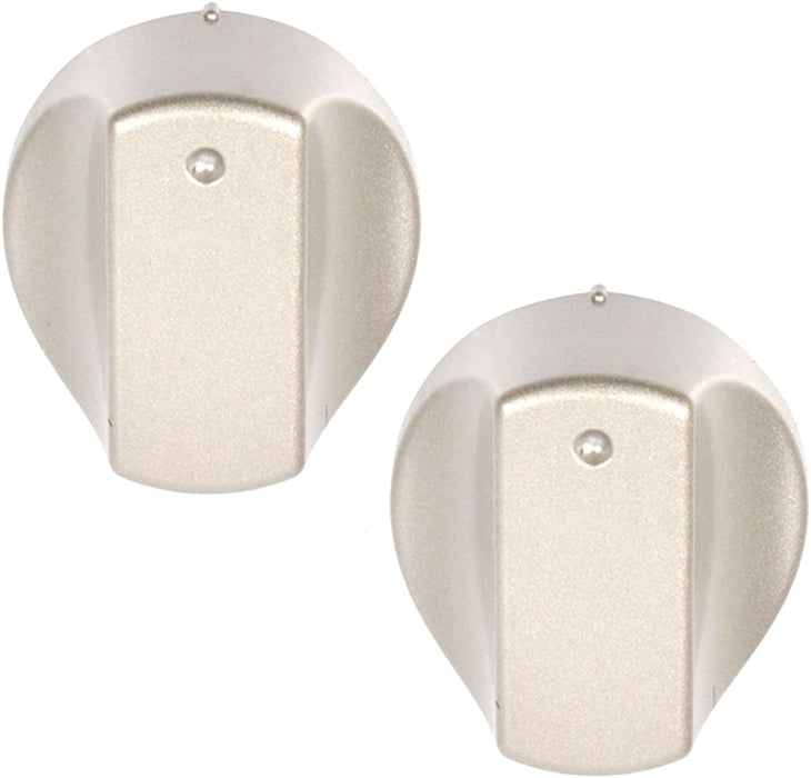 Hot-Ari ix Control Knob Switch for Hotpoint Oven Cooker (Silver, Pack of 2)