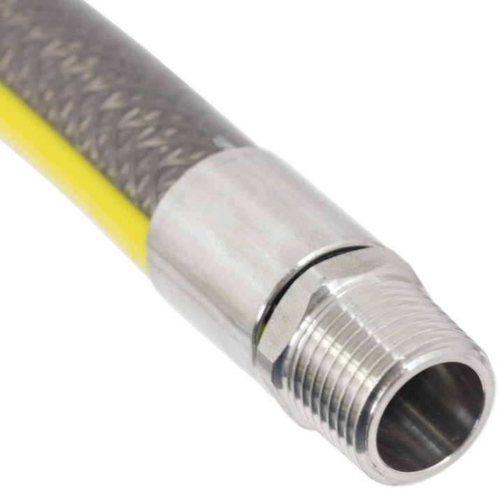 UNIVERSAL Micropoint Oven Cooker Gas Supply Hose Pipe (4ft 1/2 inch, Bayonet, BS EN14800 CE)