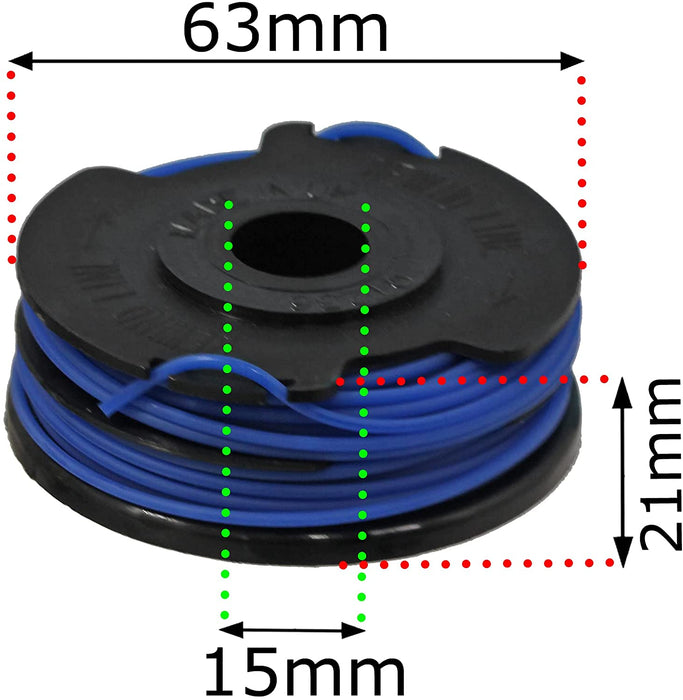 Strimmer Line Spool for Qualcast GT36Li YT7421-01 Trimmer 4m 1.5mm
