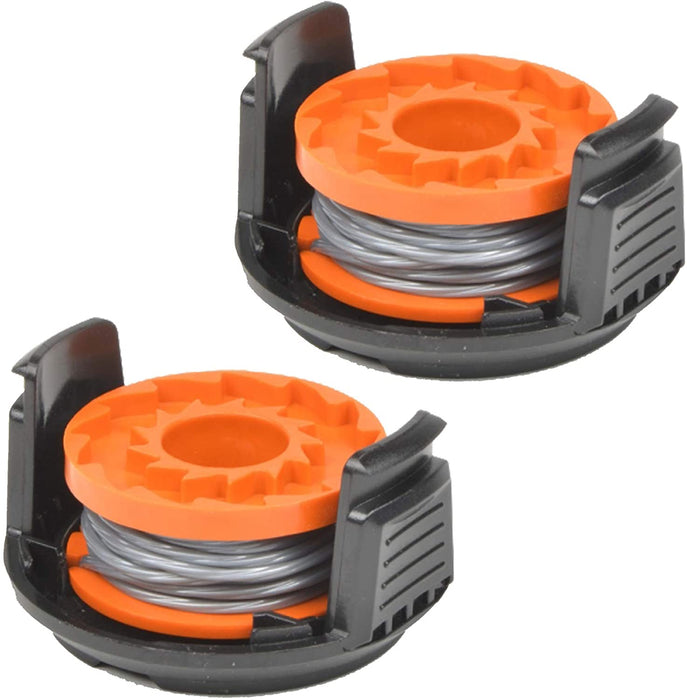 Line Spool & Cover for WORX WG150E WG151E WG151E-A Strimmer Trimmer (Pack of 2)