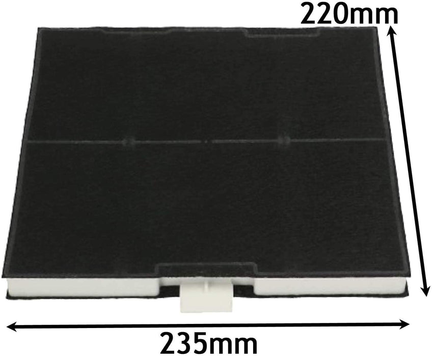 Anti-Odour Carbon Filter for Bosch Cooker Hood 220 x 235 x 21mm