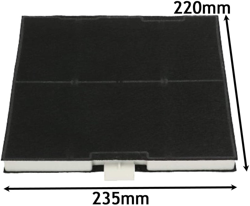 Anti-Odour Carbon Filter for Neff Cooker Hood 220 x 235 x 21mm 2 x Filters
