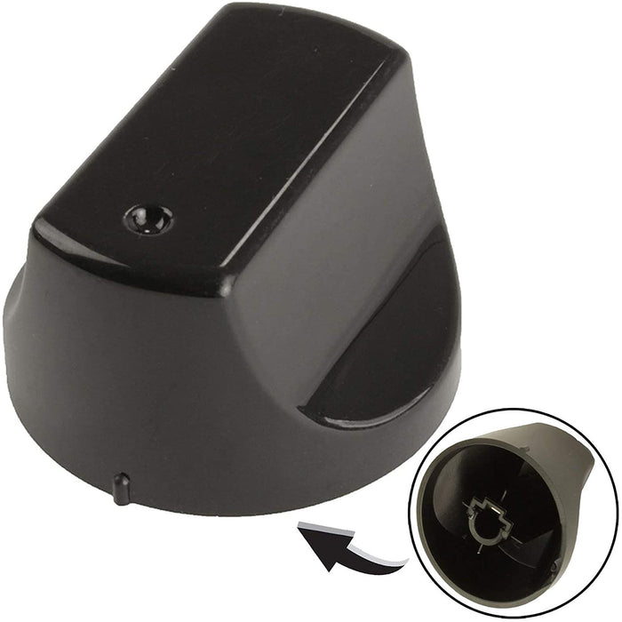 Black Control Switch Knobs for HOTPOINT Oven Cooker 