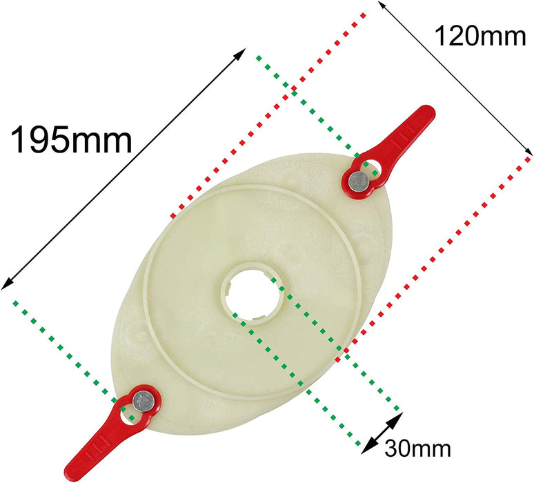 Mounting Disc & Plastic Blades for Challenge MEH29 (900w) MEH929 Lawnmower
