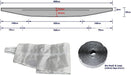 Universal Window Seal Kit for Portable Air Conditioning Hose Vent