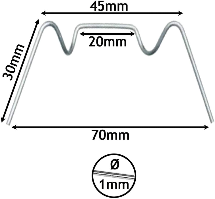 Greenhouse W + Z Clips Spring Wire Glazing Fixing Clamp Overlap Clip