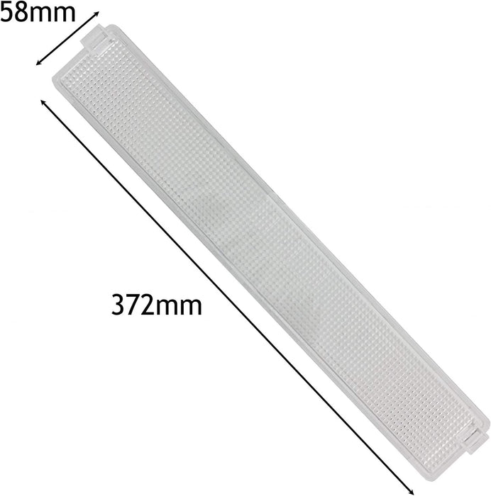 Cooker Hood Light Diffuser/Lens Cover Plate (372mm x 58mm)
