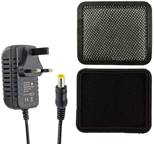 Mains Charger Plug Cable, Washable Filters for Gtech AirRam AR01 AR02 DM001 Cordless Vacuum