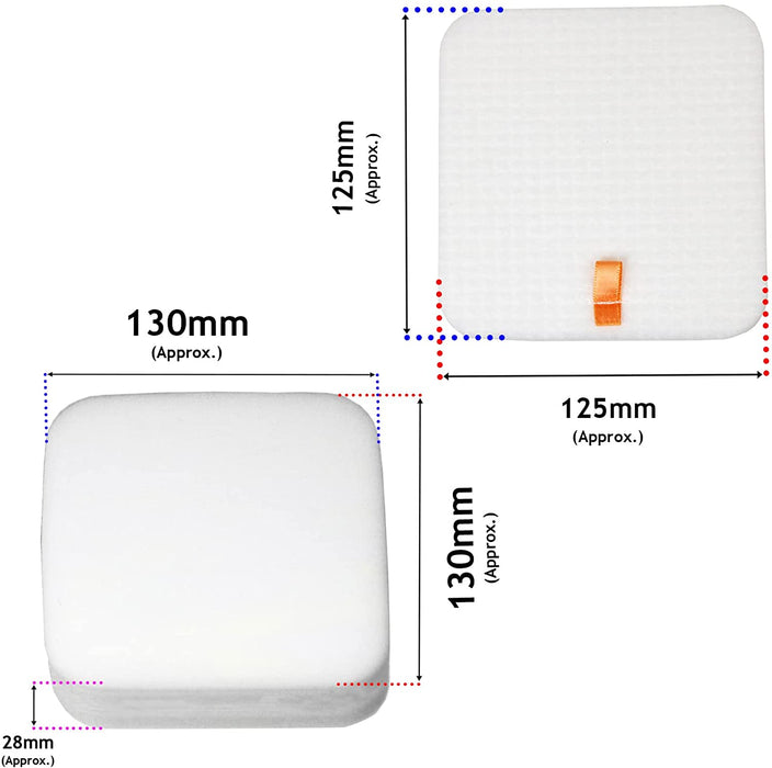 Filters for SHARK NV602 NV602UKT Lift-Away NV702 NV702UK Duoclean Vacuum Filter (2 of Each)