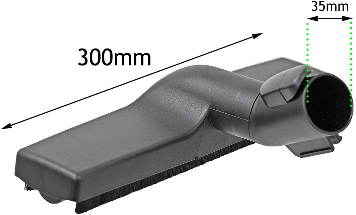 Hard Floor Head Sweeper Tool + Round Dusting Brush for Miele Vacuum Cleaner 