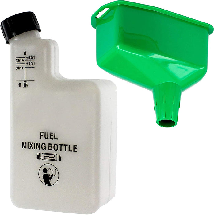 Funnel 1L + Mixing Bottle Fuel Oil for Lawnmower Brushcutter Strimmer Trimmer