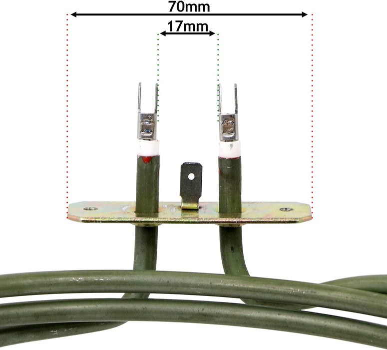 3 Turn Heater Element for Hoover Fan Oven Cooker (2500W, 230v)