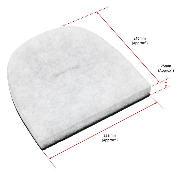 Carbon Filter compatible with EBAC Powerdri 12L 15L Dehumidifier (Pack of 4)
